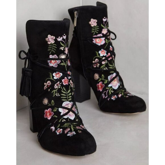 (From Anthropologie) Sam Edelman Winnie Ankle Boots black 8.5 - Picture 1 of 9